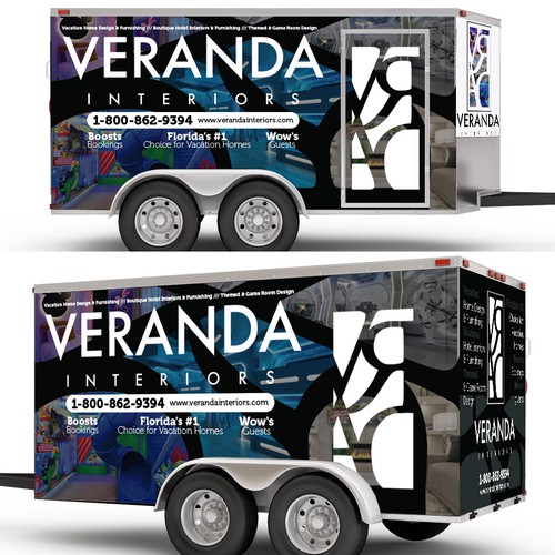 vehicle wrap concept for interior based company