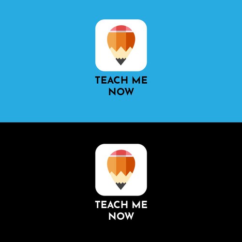 modern logo concept for teach me now 