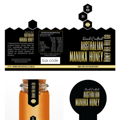Manuka honey label