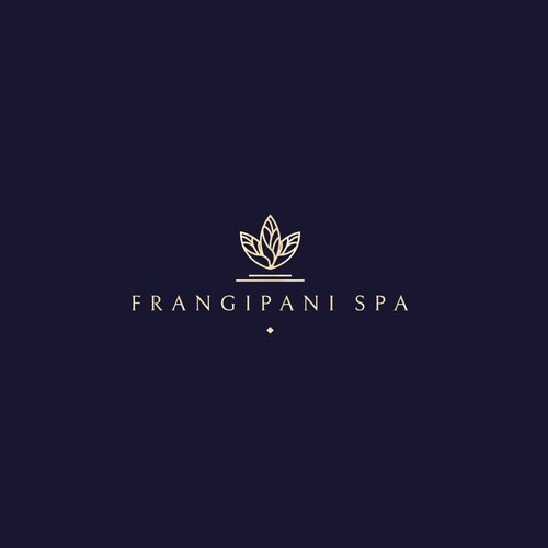 Frangipani Spa logo design