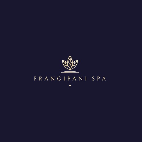 Frangipani Spa logo design