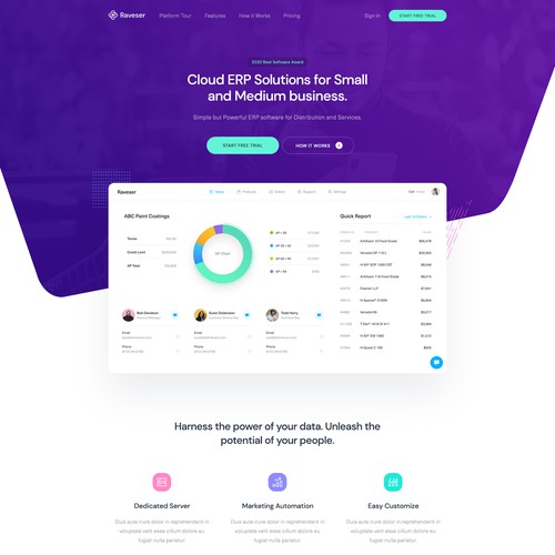 SaaS Homepage