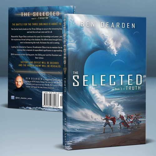 Book-cover design for a 3rd novel in the "SELECTED" series
