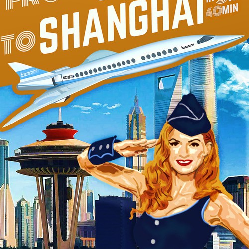 Vintage Poster for airline
