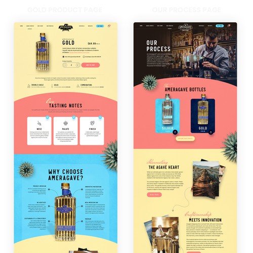 Web Design for American Agave Spirits