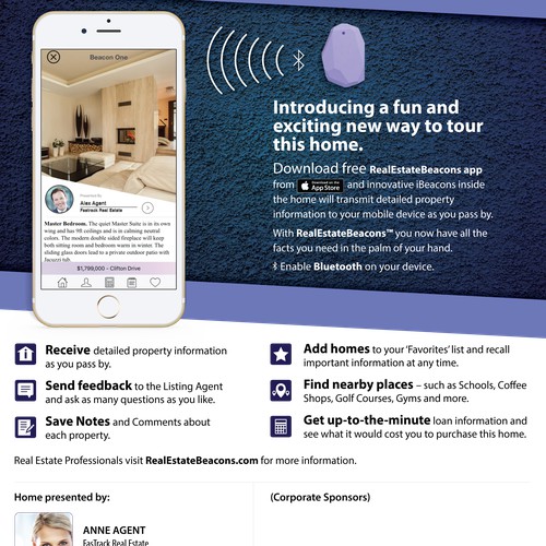iBeacon Real Estate Mobile App Poster 