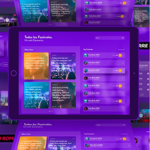Music Festival WebApp Design