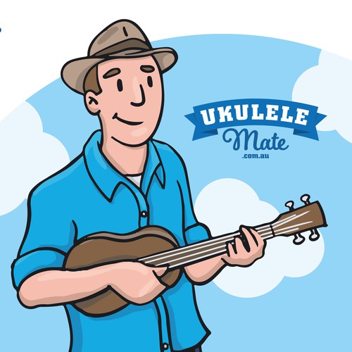 (unused) concept for a Ukulele shop.