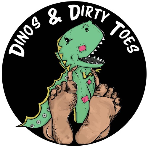 Dinos and Dirty Toes Logo