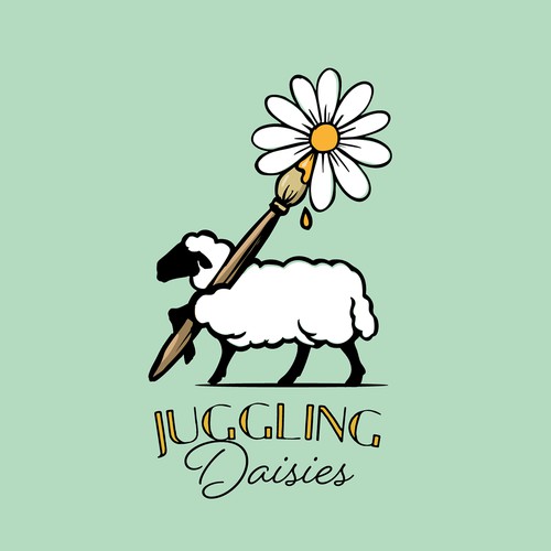 Logo for a farm with art classes