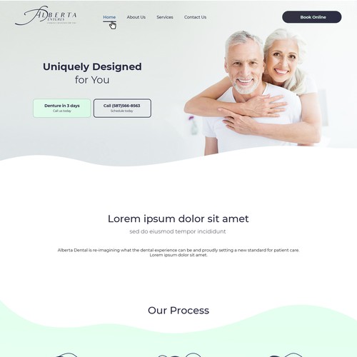 Website Design for a Denture Brand