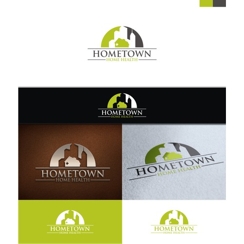 logo and business card for Hometown Home Health
