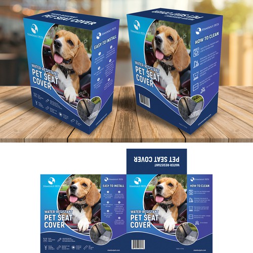 Pet Seat Cover Packaging Design