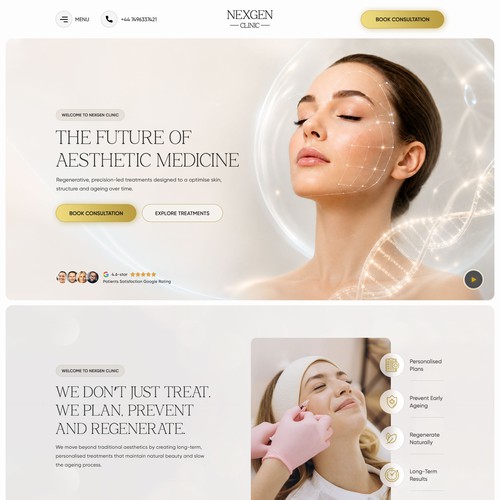 Nexgen Clinic Website Redesign