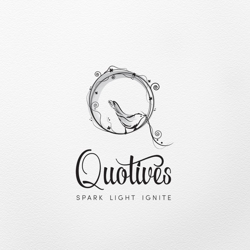 Romantic logo for candle company
