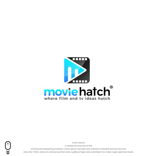 powerful logo for MovieHatch®