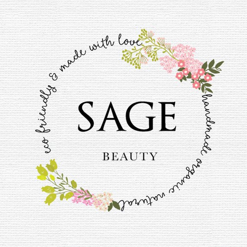 Hand-written logo for Natural Cosmetics Brand