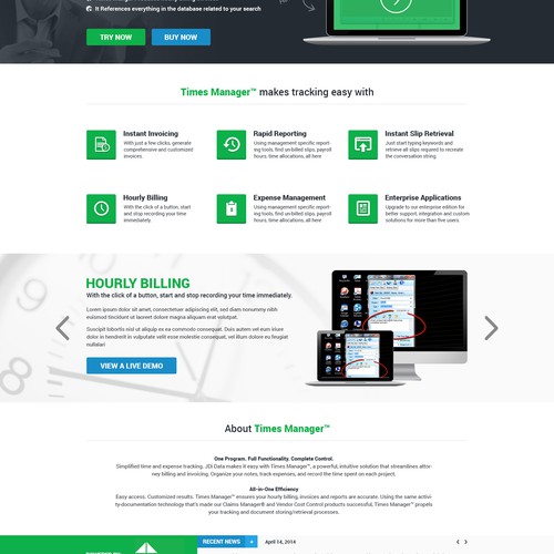 Time and Billing Software Website