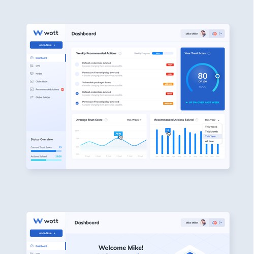 Wott Dashboard + App Design