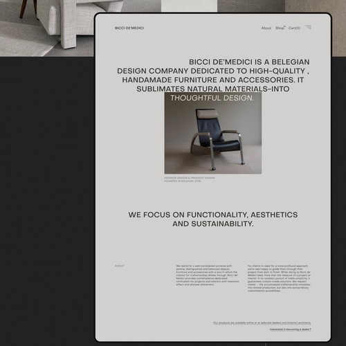 furniture store-eCommerce- ABOUT 