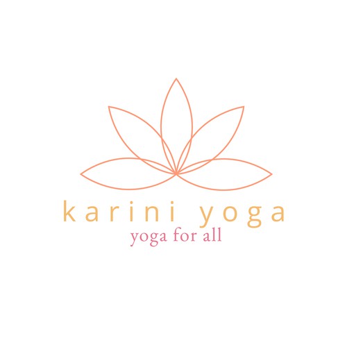 Simple and elegant yoga logo