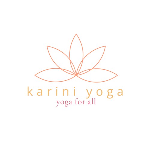 Simple and elegant yoga logo