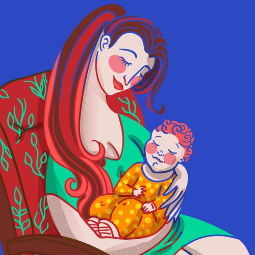 Illustration for baby company