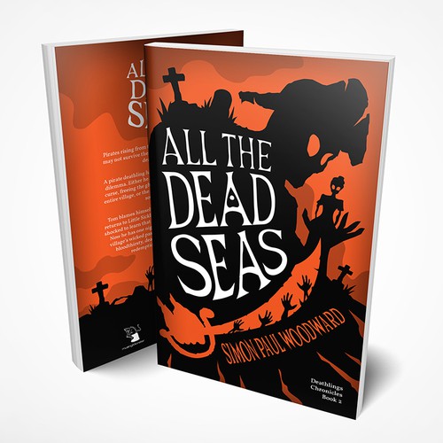 Book cover design for young adult horror series