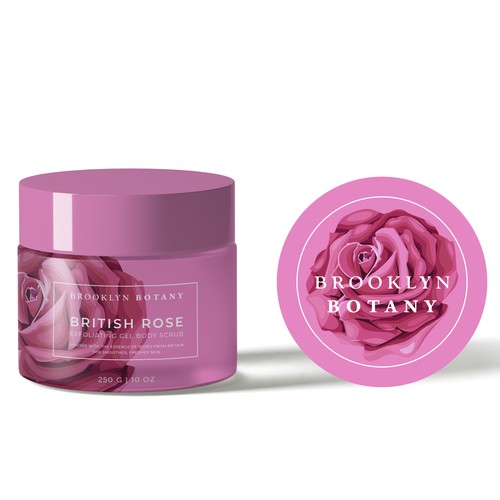 Cosmetic Label Design for Body Scrub Gel