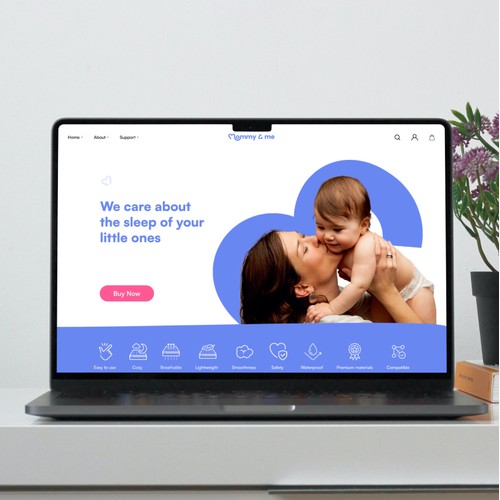 Create a Landing page for Mommy & me brand