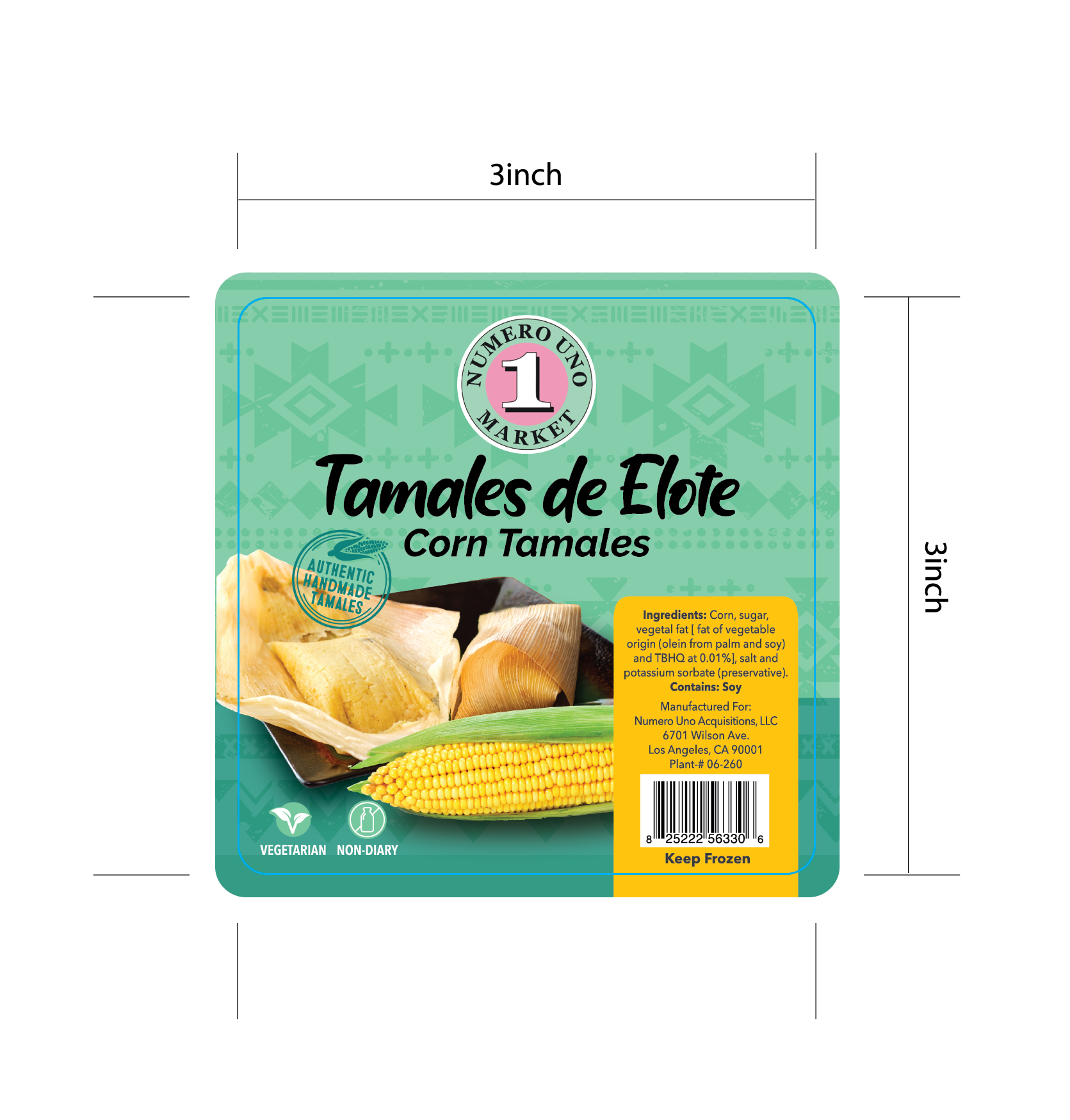 Tamal de Elote(2)包-第一流的品牌