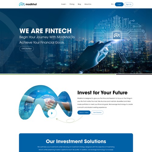 Website Design for Investment.