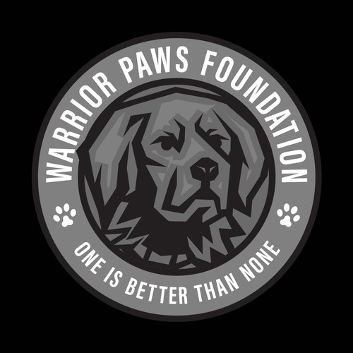 Logo concept for Warrior Paws Foundation