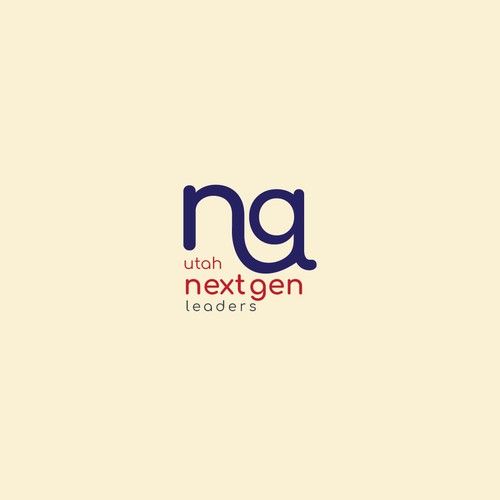 Utah Next Gen Leaders, created with a modern and minimal monogram approach. The letters “ng” are crafted into a smooth, cohesive mark that conveys growth, youth, and forward-thinking leadership.