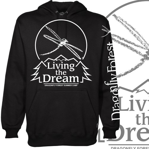 Living The Dream Camp hoodie design