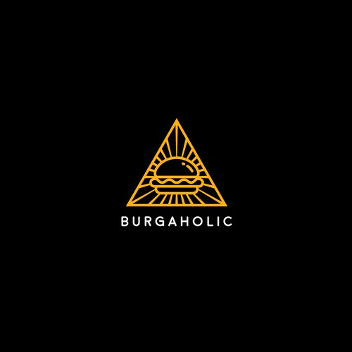 Burgaholic: Mysterious & Minimalist Food Identity
