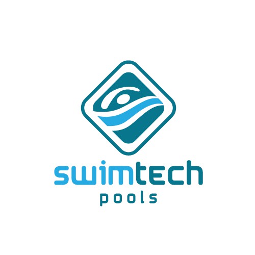 Modern fun logo design for a topnotch Pool company