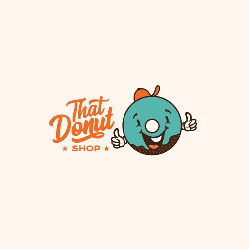 Fun, youthful logo for Donut Shop