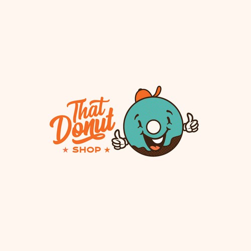 Fun, youthful logo for Donut Shop