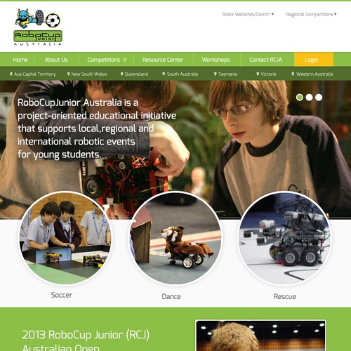 New website design wanted for RoboCup Junior Australia