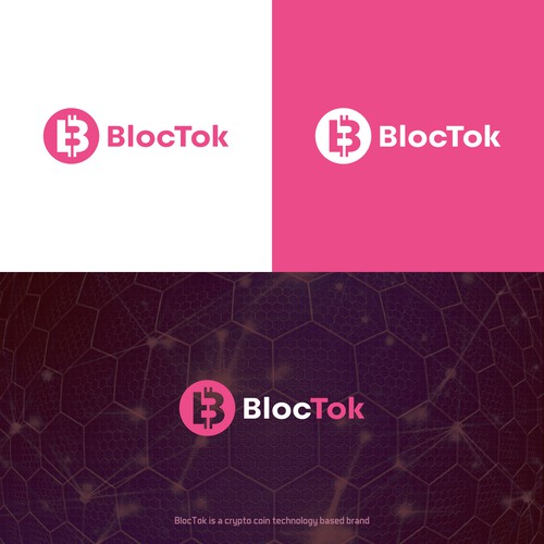 A crypto-coin logo for 'BlocTok'