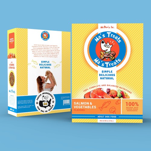 dog treats packaging for startup company