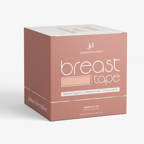 Breast tape packaging design.