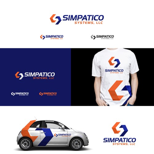 Create the next logo and business card for Simpatico Systems, LLC