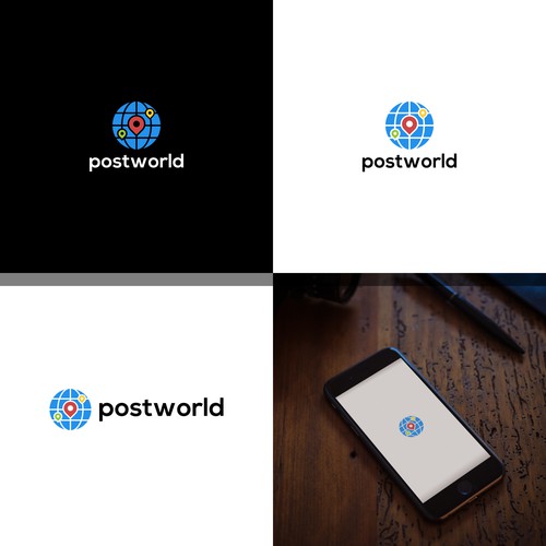 postworld logo concept