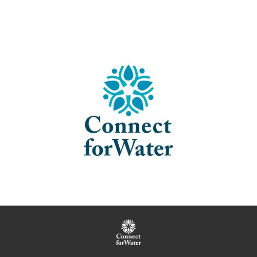 Logo concept for cleaning water company