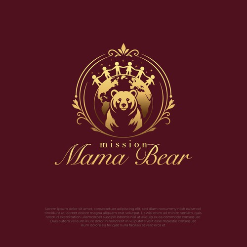 Mission Mama Bear Logo Design