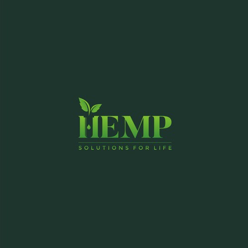 Cool "sciencey" logo for HEMP Solutions, LLC