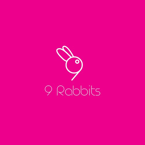 logo concept for 9 Rabbits