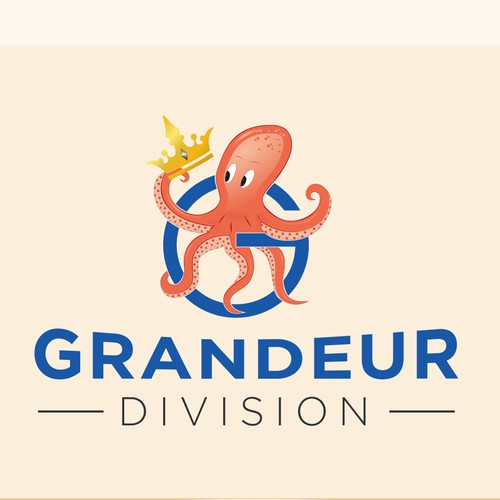 Grandeur Division and or a Octopus (mascot) with a floating crown